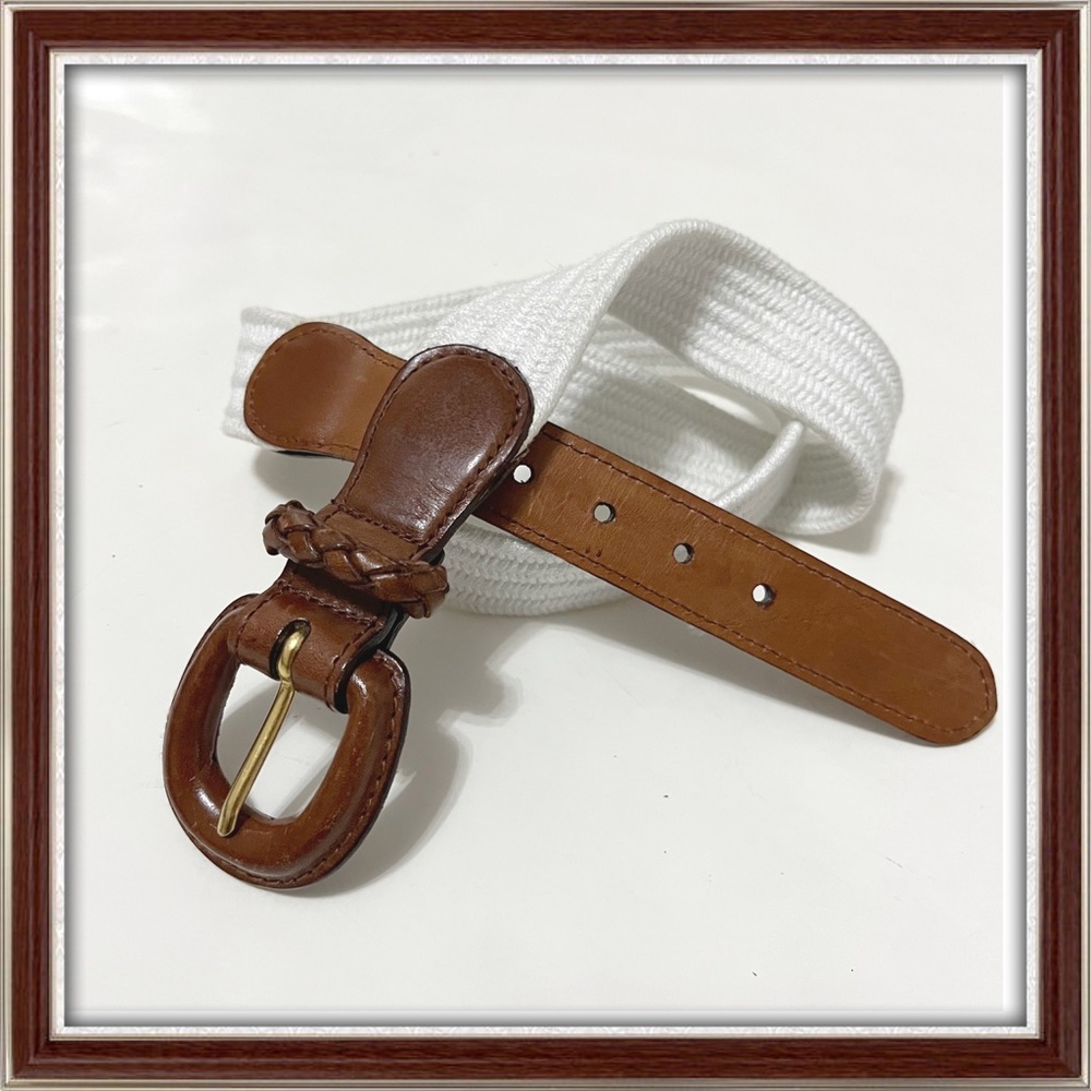 White elastic Belt